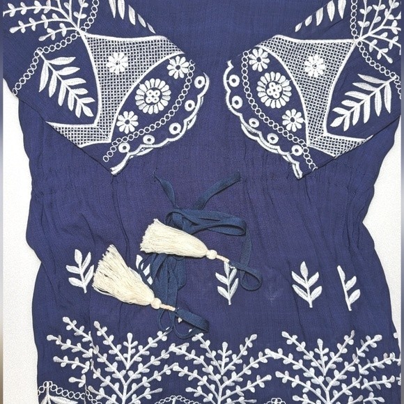 Misa Los Angeles Navy and White Mini Dress - Picture 11 of 14